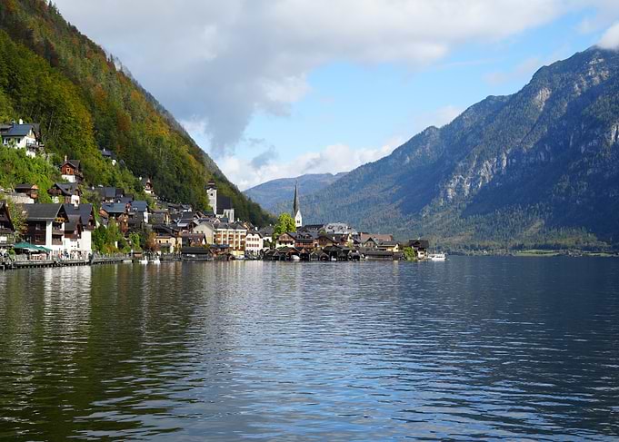 Hallstatt Austria Lakeside Village View