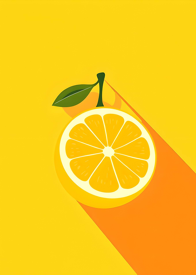 Vibrant Orange Slice Illustration
