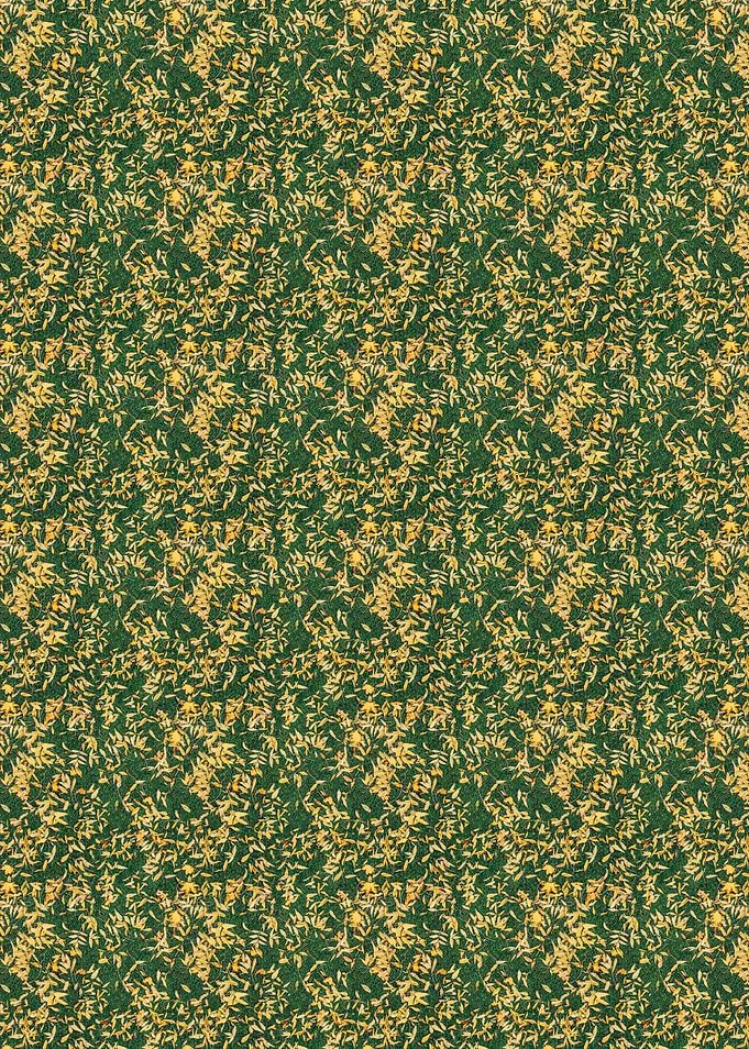 Green and Gold Abstract Pattern