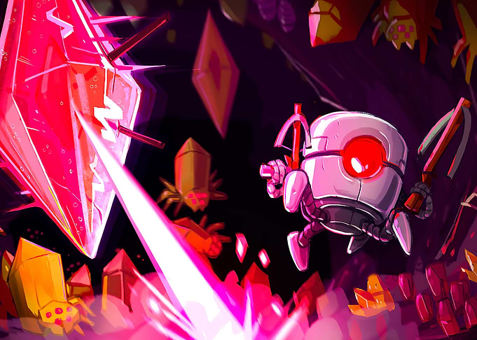 Robot Adventure in Crystal Cave