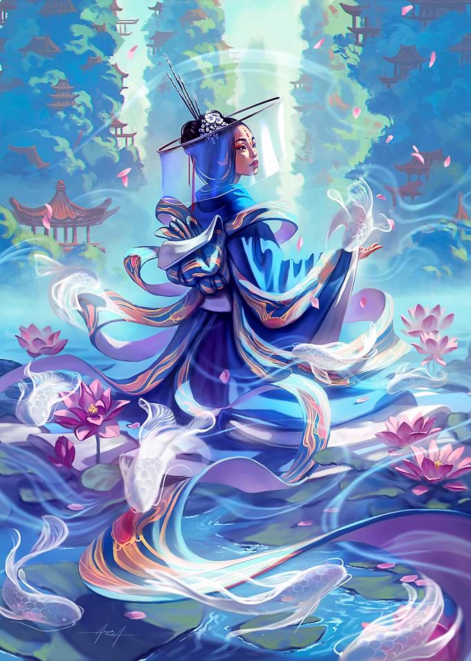 Koi Blessed Kimono