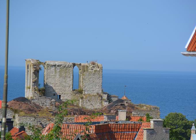 Visby Ruins Overlooking the Sea