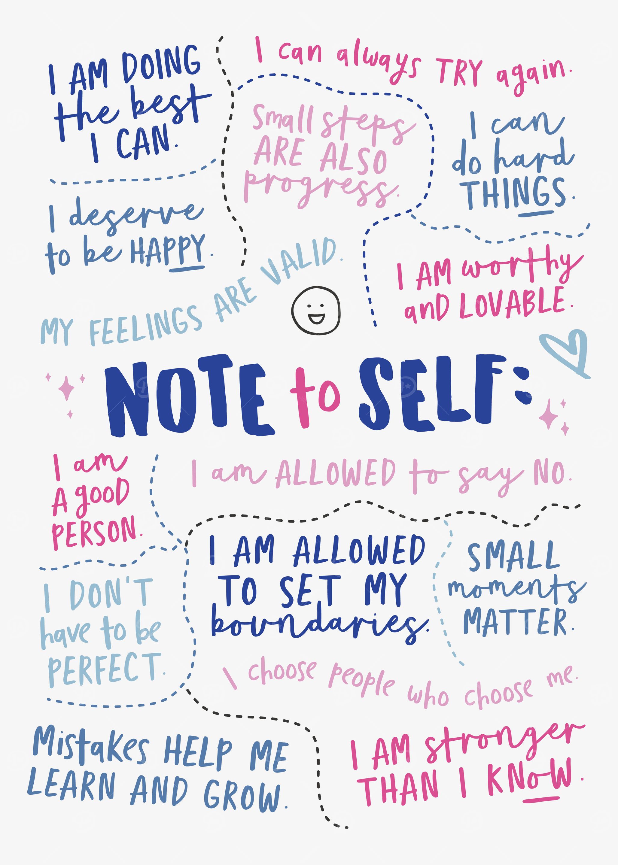 Note to Self: Positive Affirmations