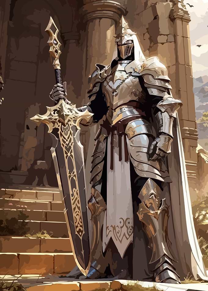Armored Knight with Sword