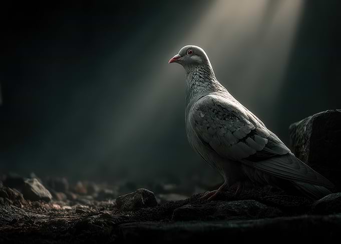 Pigeon in the Spotlight