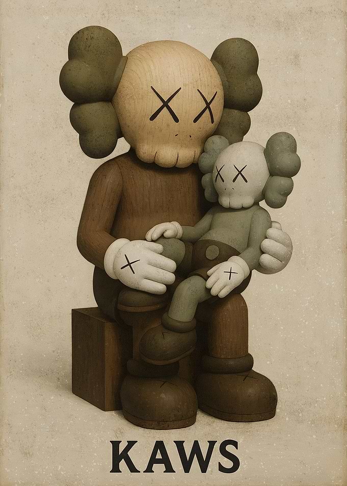 KAWS Companion Sculpture with Child Figure