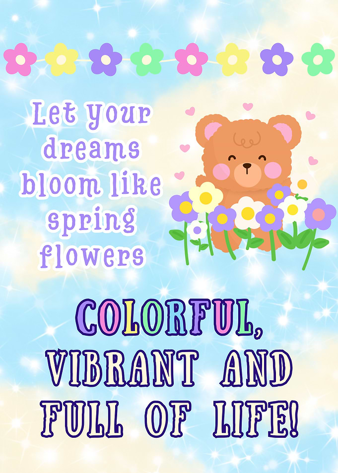 🌷 Let your dreams bloom like spring flowers