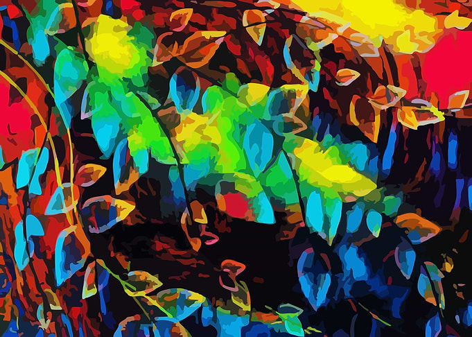 Colorful Abstract Leaves