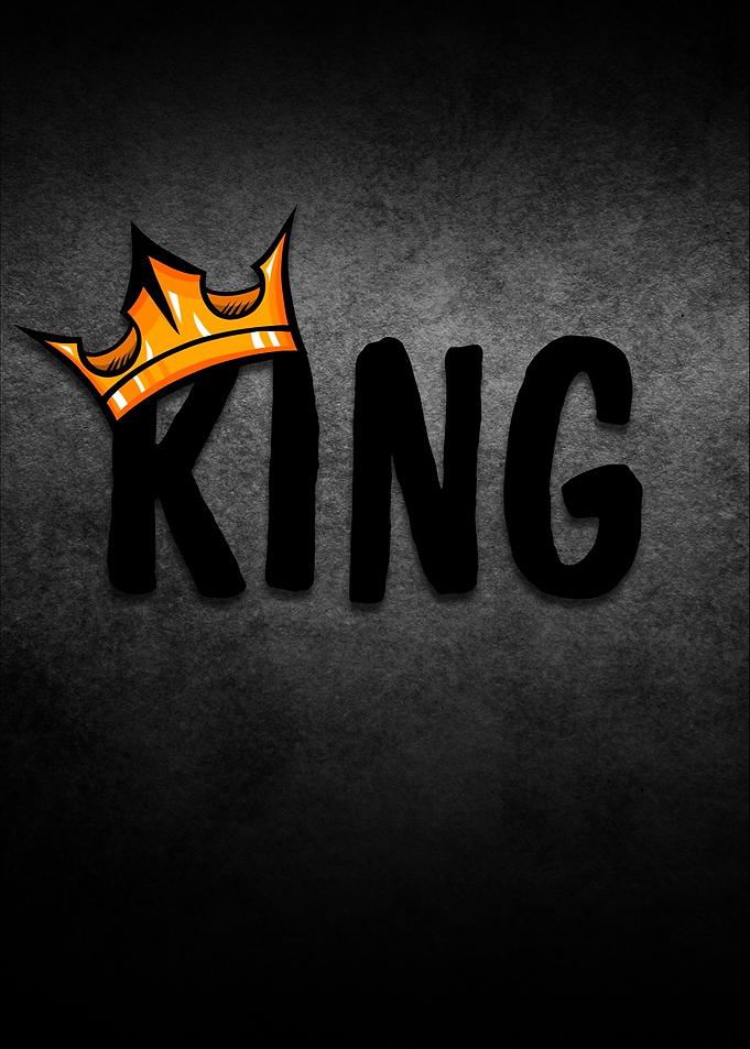 King with Crown Graphic