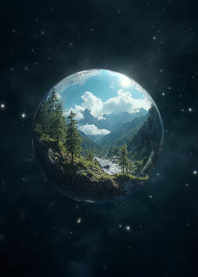 Miniature Earth in Space