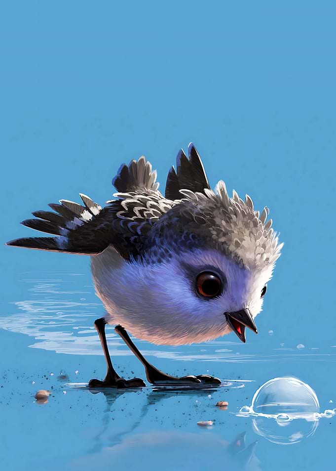 Piper Cute Bird with Bubble