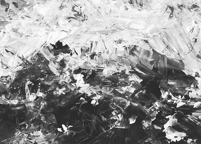 Abstract Black and White Painting