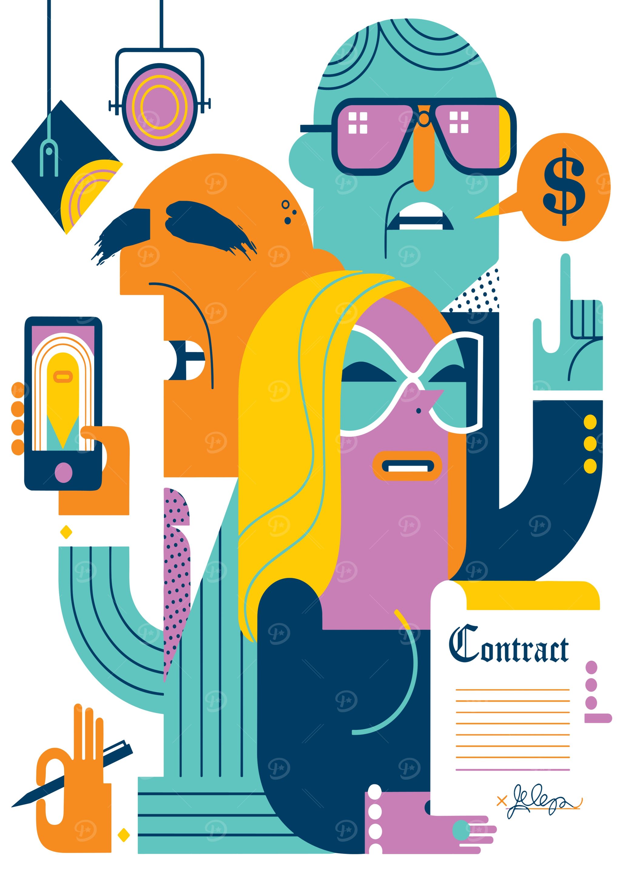 Contract Negotiation Illustration
