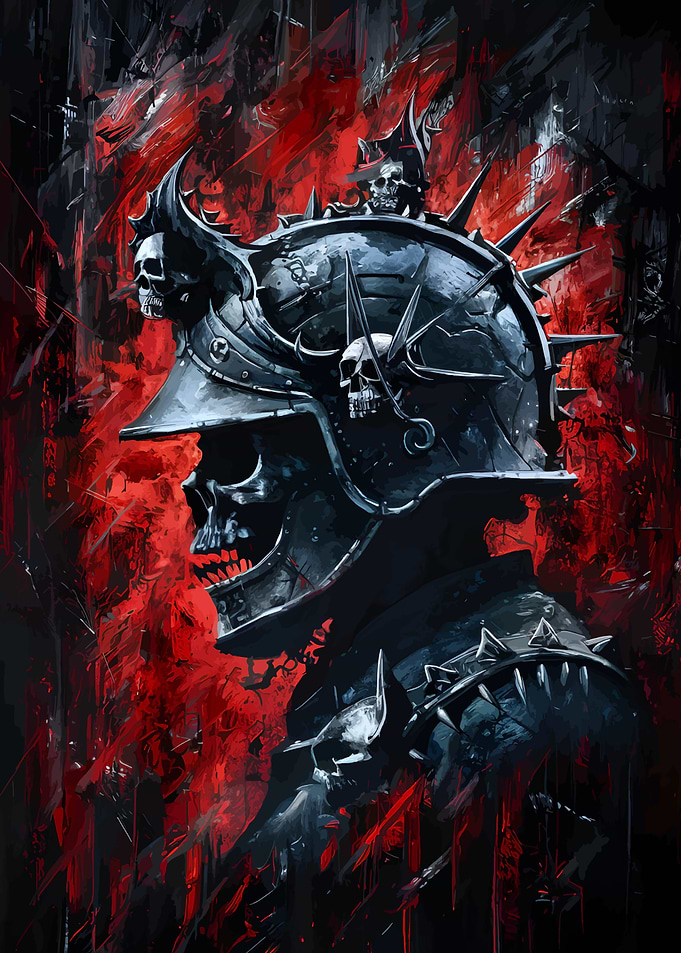 Skull Knight with Spiked Helmet