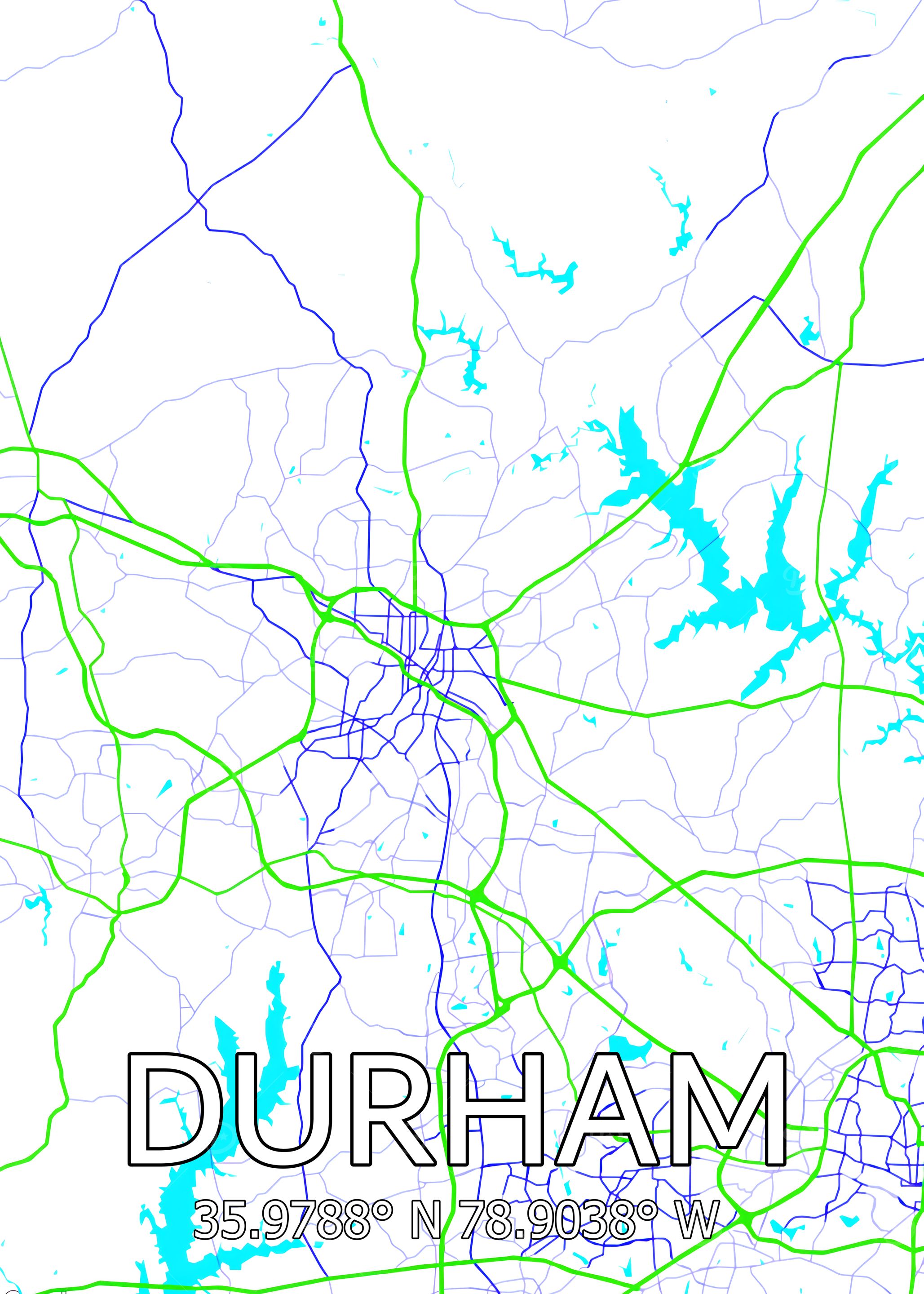 Durham City Map