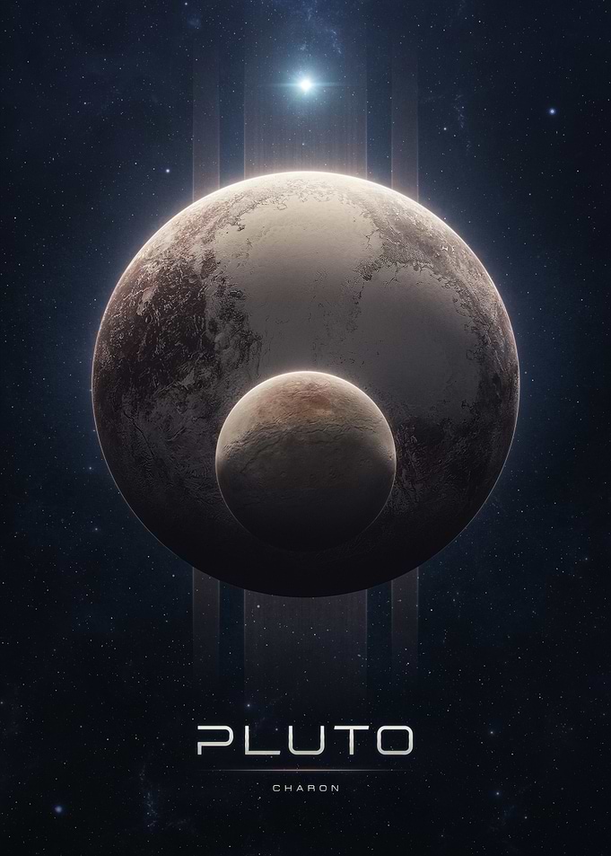 Planet Pluto and Charon