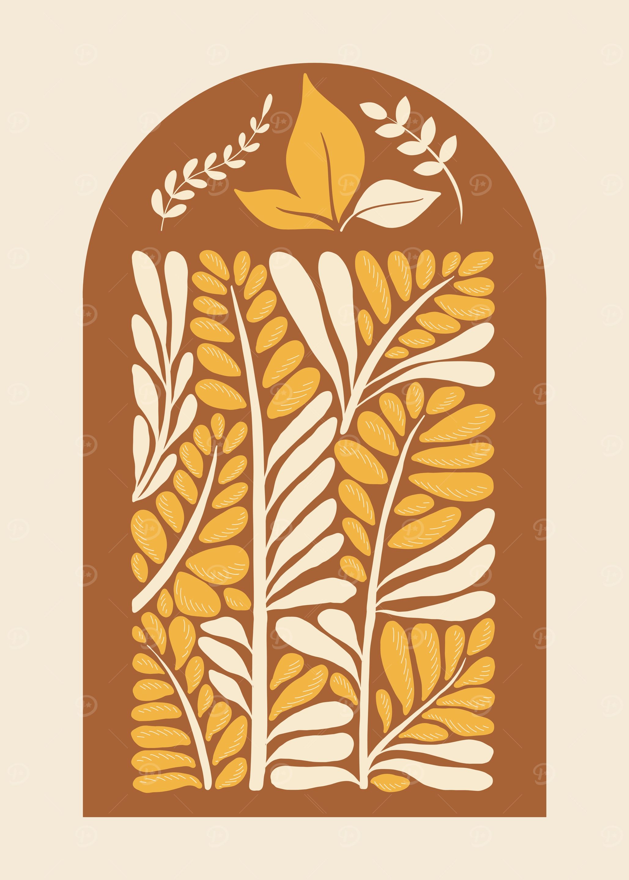 Floral Archway Illustration