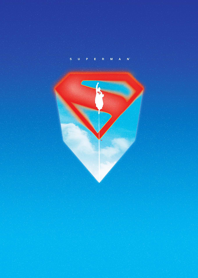 Superman S With Flying Silhouette