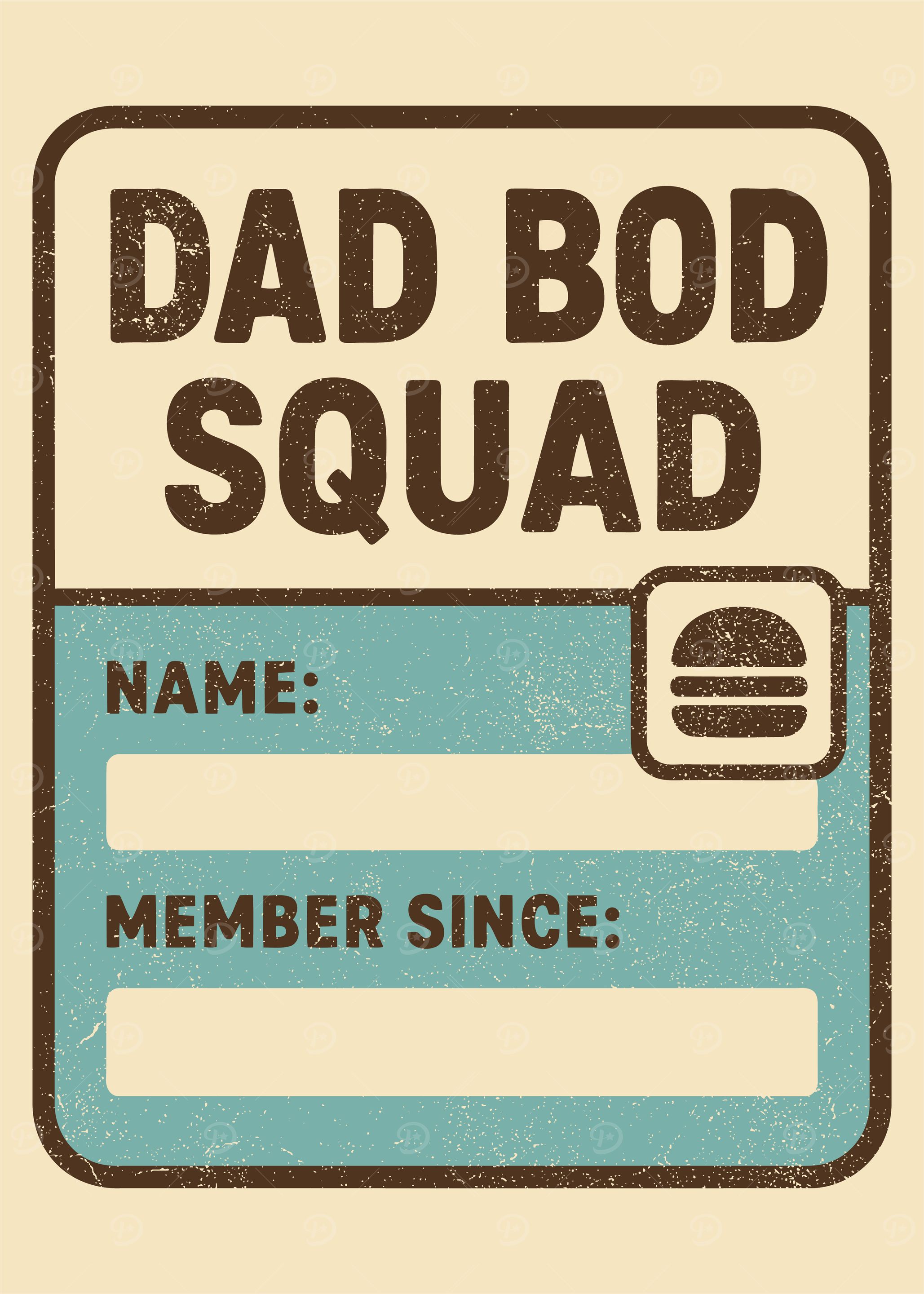 Dad Bod Squad Badge