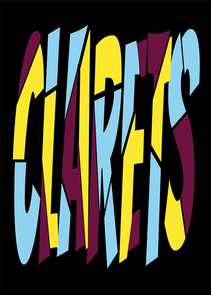 Clarets Typography Art