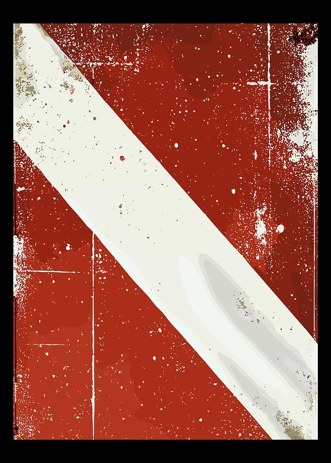 Distressed Scuba Dive Flag