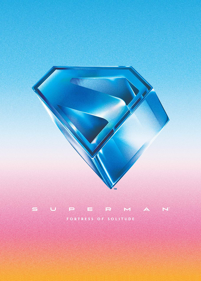 Superman S Fortress of Solitude Gradient Poster