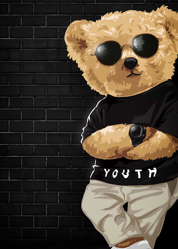 Cool Teddy Bear with Sunglasses