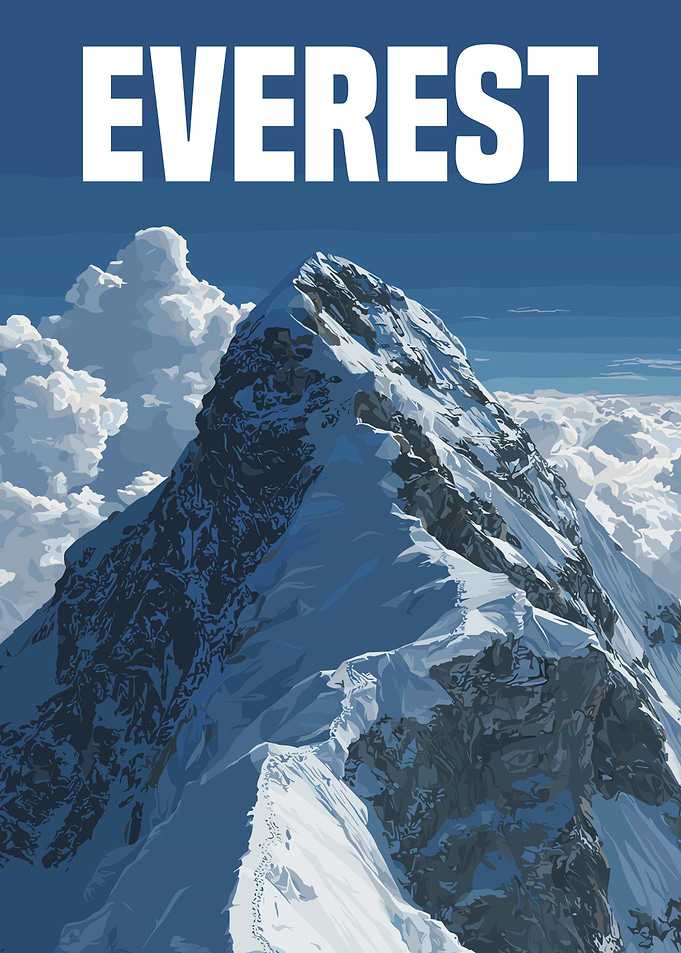 Mount Everest Illustration
