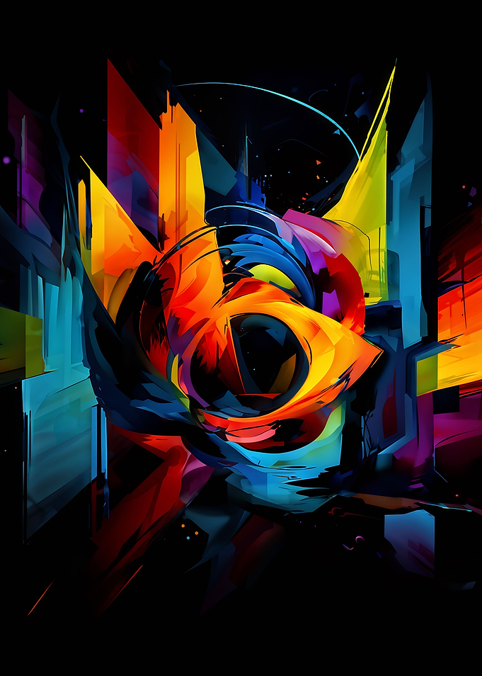 Abstract Colorful Eye Digital Art