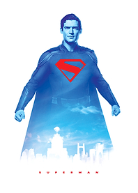 Superman Sky Blue Metropolis Skyline