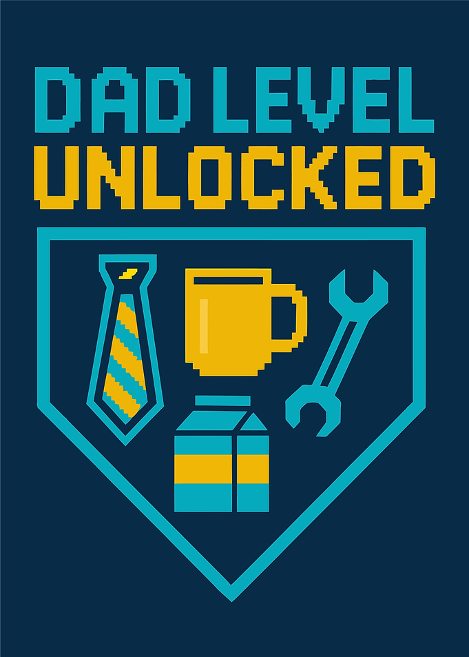 Dad Level Unlocked Pixel Art