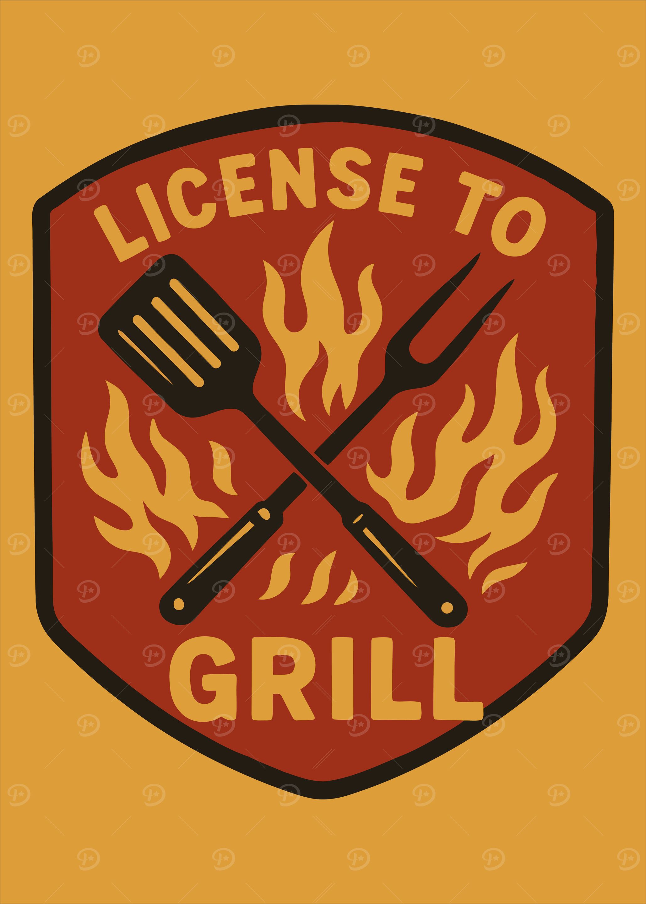 License to Grill Graphic