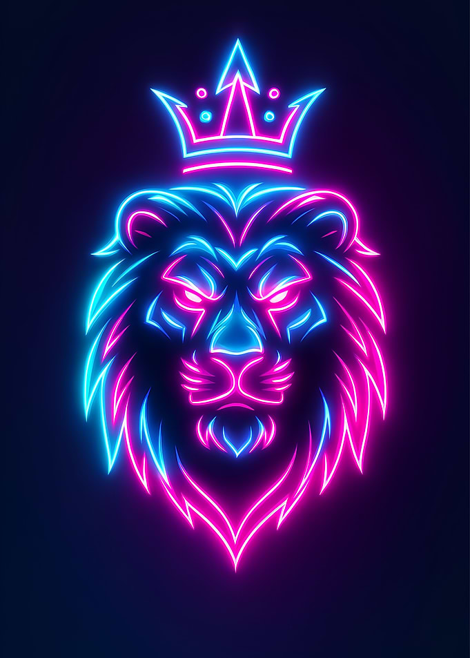 Neon Lion King
