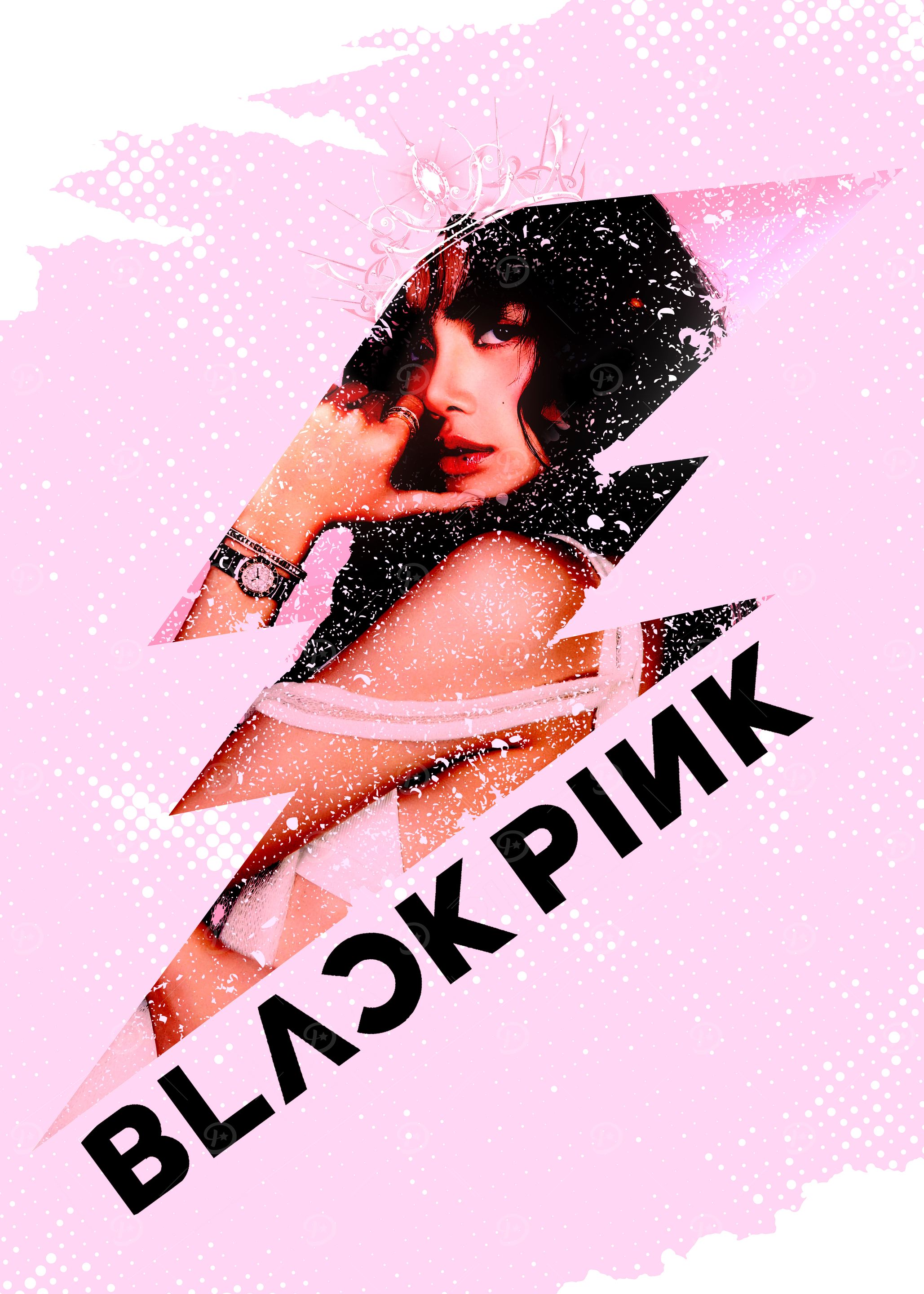 Blackpink Lisa Lightning Bolt Poster