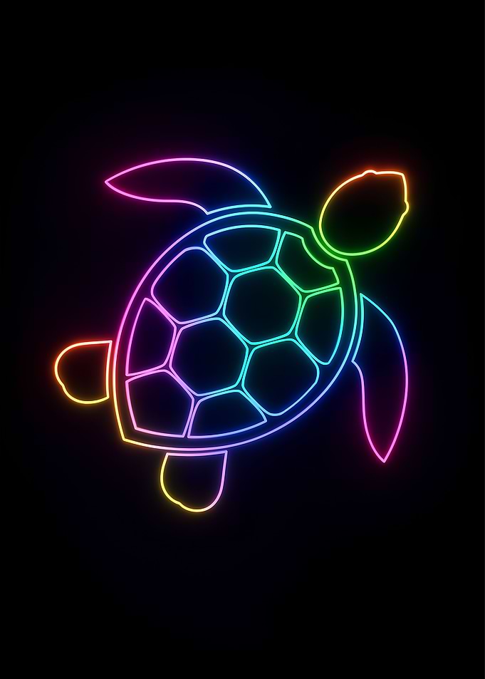 Neon Turtle