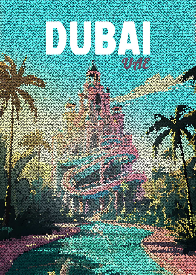 Dubai UAE Mosaic Art