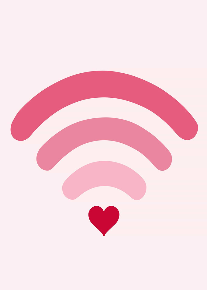 Love Connection Wifi Heart