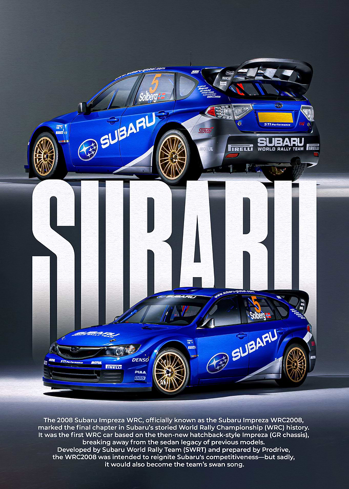 Subaru Impreza WRC 2008 Poster