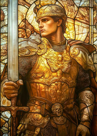 Golden Knight with Sword