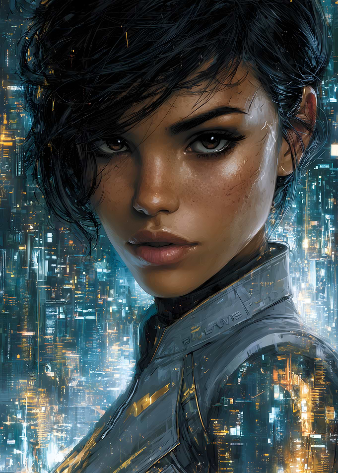 Cyberpunk Portrait of a Woman