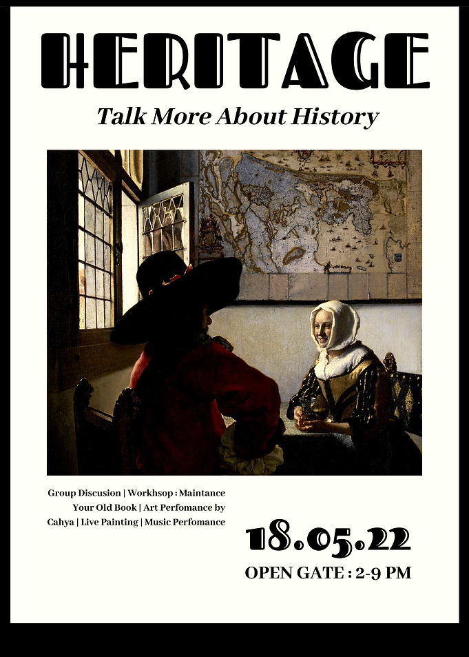 Heritage Event Poster with Painting