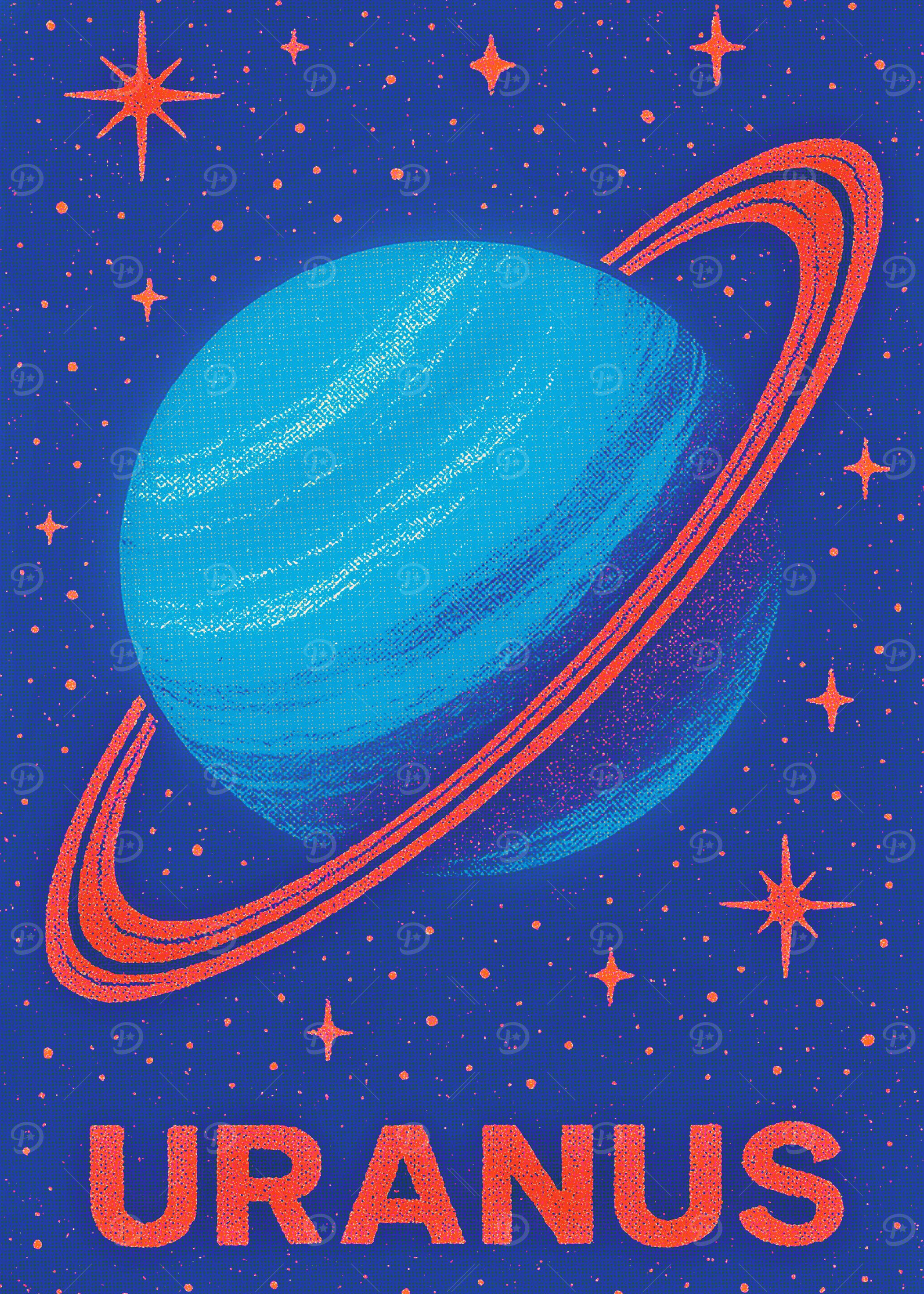 Uranus Planet Art Print