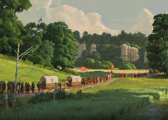 On the March