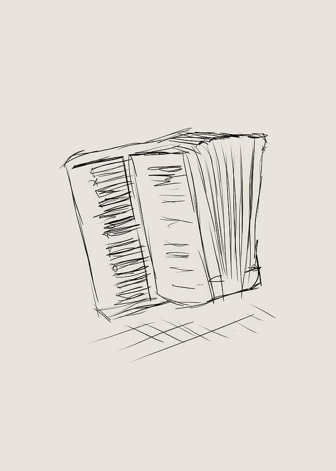 Accordion Line Art