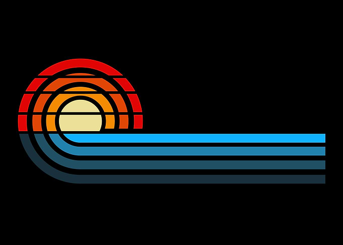 Retro Sunset Sunshine
