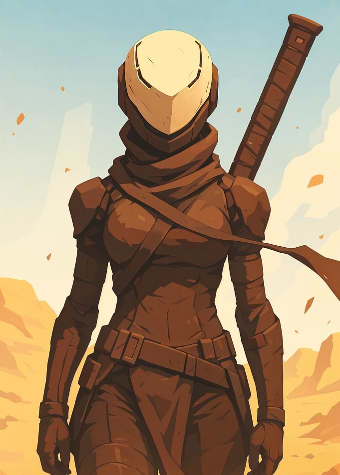 Futuristic Desert Warrior