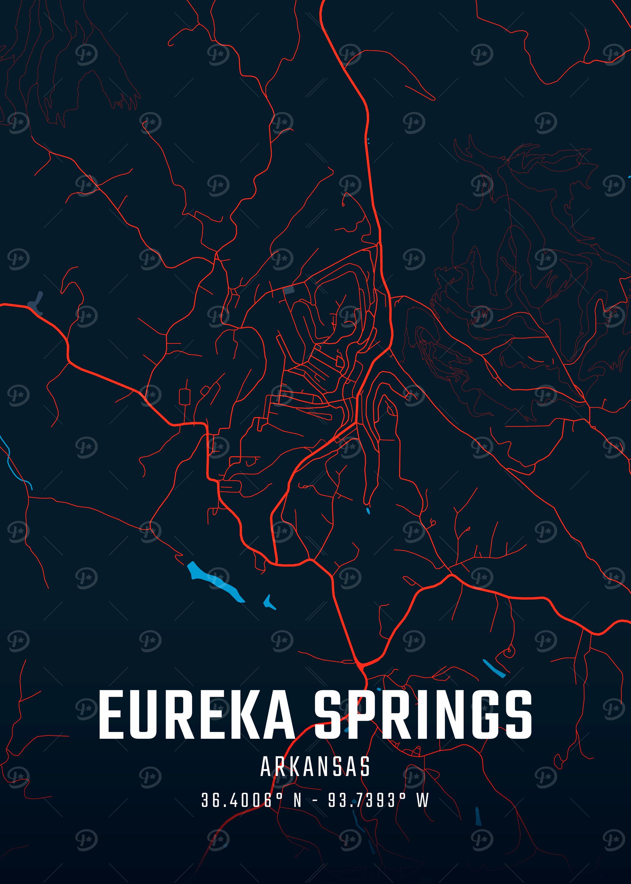 Eureka Springs City Map