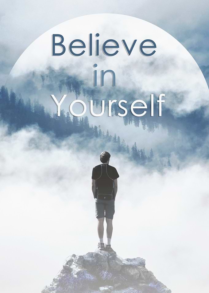 Believe in Yourself Mountain Top