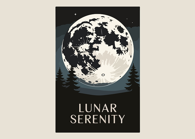 Lunar Serenity Poster