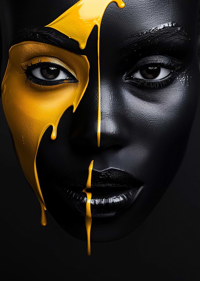 Yellow Cascade Portrait